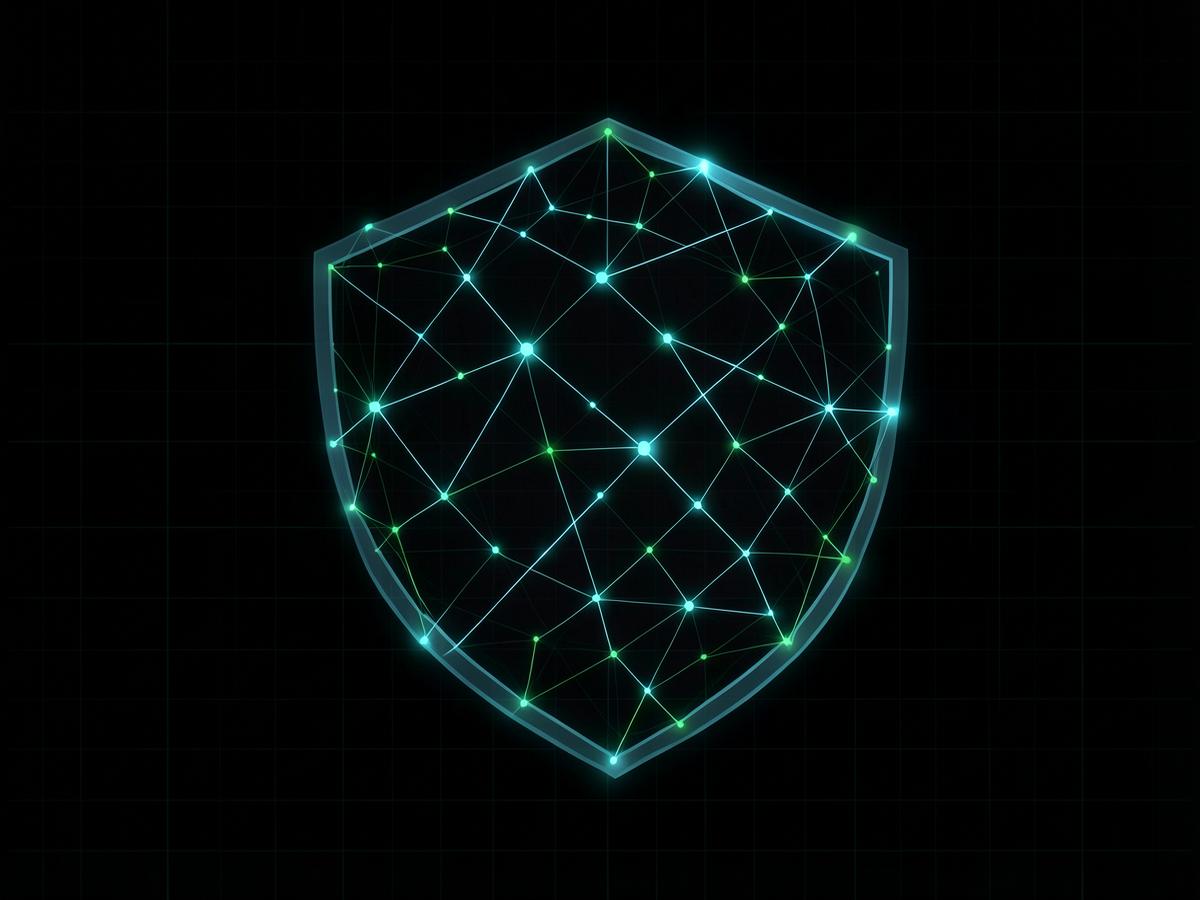 Illustration of a protected artificial intelligence network